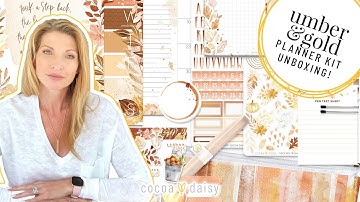 Unboxing Umber & Gold Main Planner Kit by Cocoa Daisy | October 2021