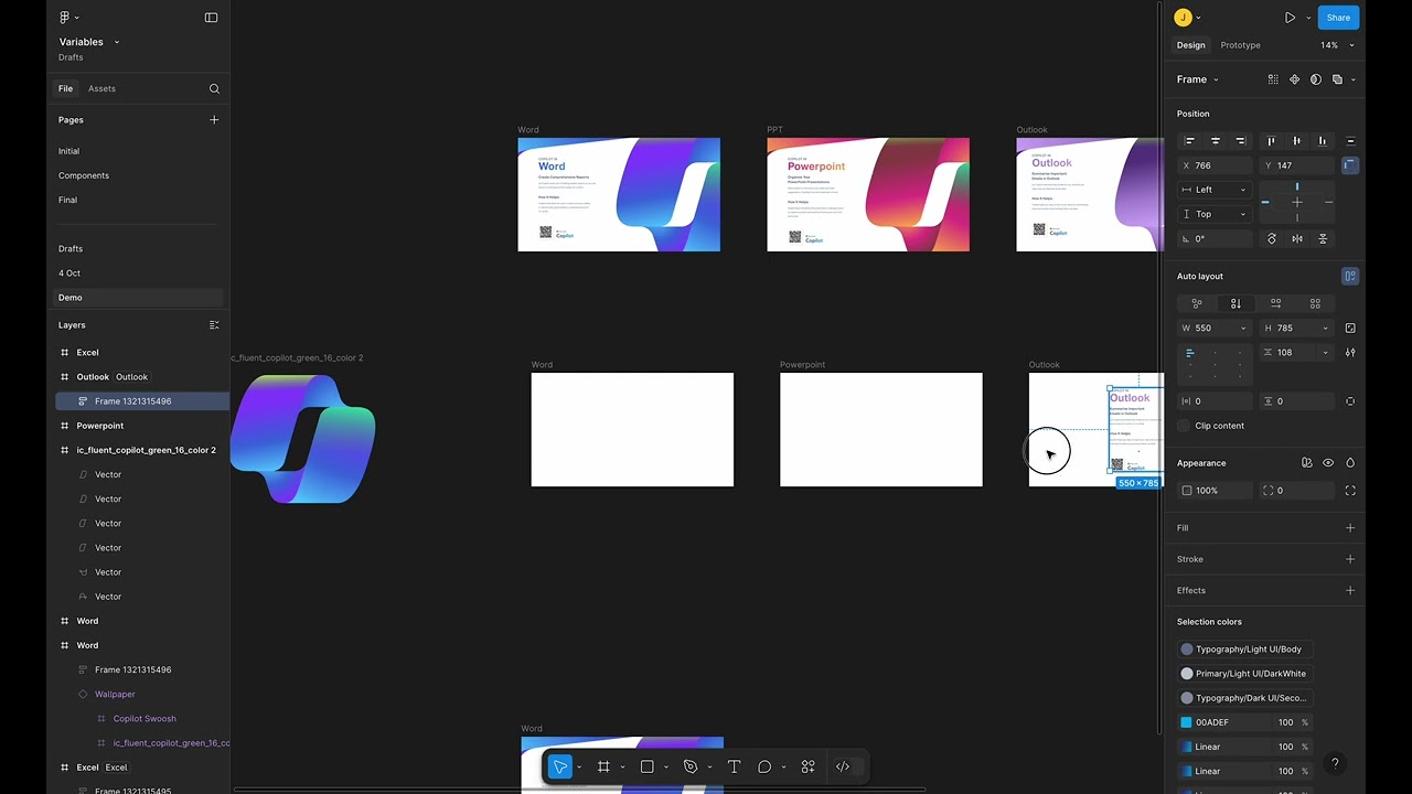 Design automation using Figma variables and modes