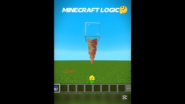 Minecraft LOGIC🤔!!? #minecraft #minecraftlogic #technoblade #dream