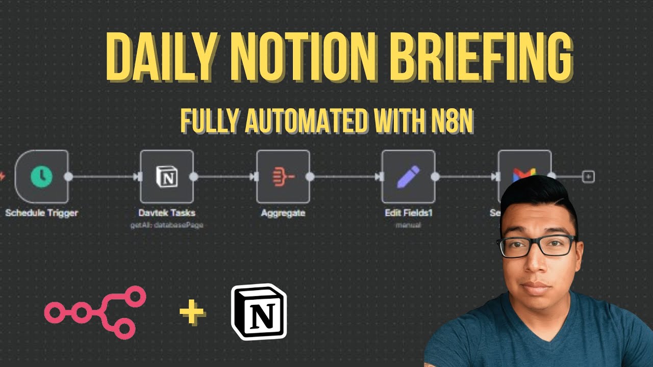 Automate Notion with n8n | Daily Briefing Workflow - YouTube