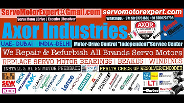 How to install Axor Italy Encoder Align Resolver Angle Adjust Servo Motor Drive data Parameters
