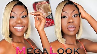 OMBRED #613 BLONDE BOB WIG 😍| (Start To Finish) TONING using Box dye + INSTALL | Ft MegaLook Hair
