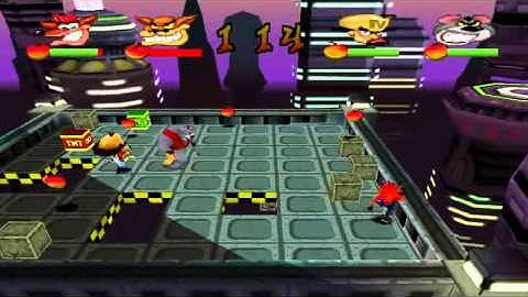Crash Bash Battle Mode   Space Bash 7 Trohpies to Win