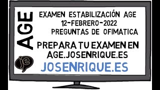 Ofimática para Oposiciones ➥ Examen Auxiliar del Estado [Estabilización] Vídeo 2 de 2