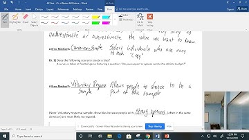 AP Stat - 4.1 Sampling & Surveys Day 1