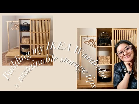 Building My Ikea Wardrobe + Sustainable Storage Tips
