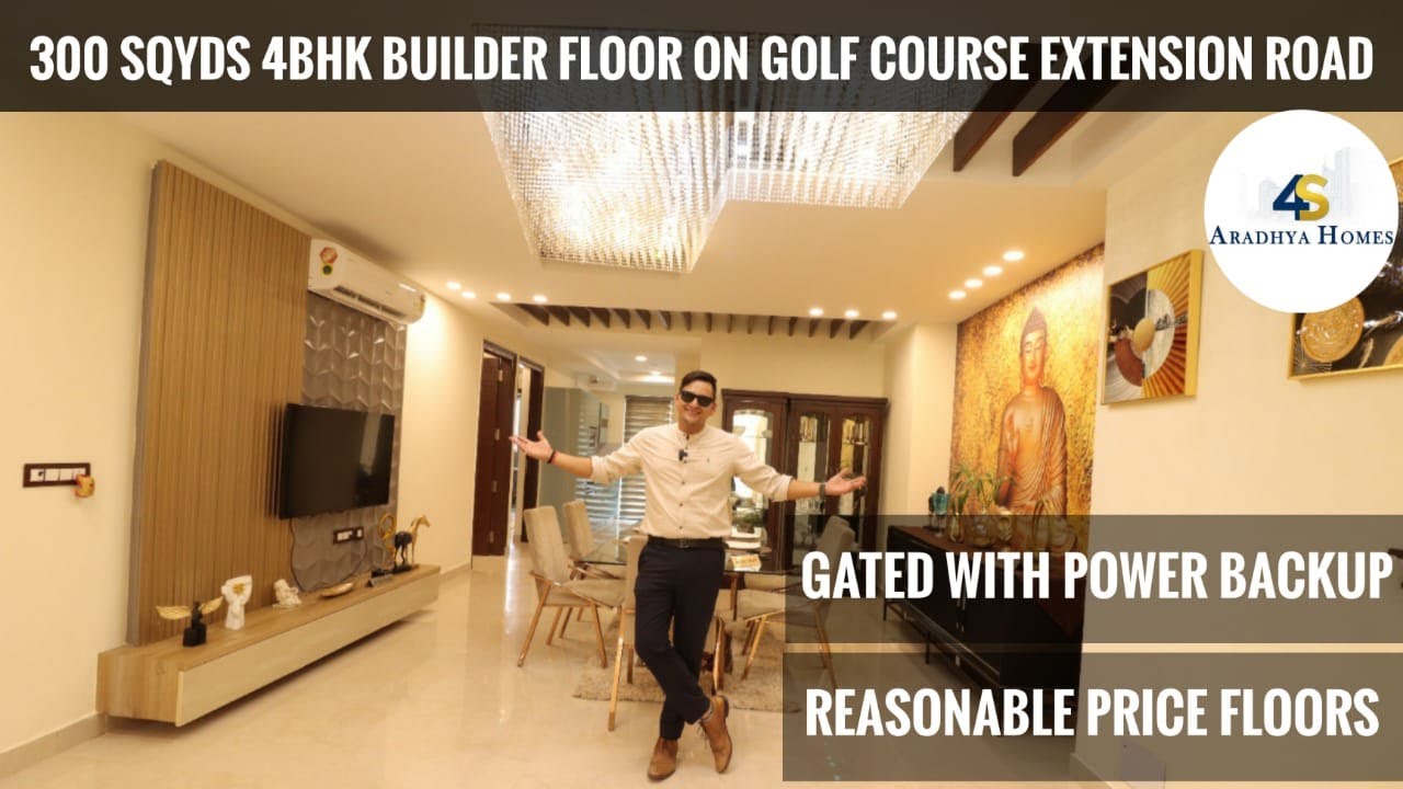 4S ARADHYA HOMES ||SEC 67A||BUILDER FLOOR IN GURGAON || 300 SQ.YARDS 4BHK ||GATED POWER BACKUP