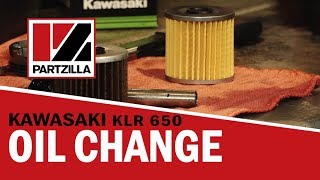 How to Change the Oil on a Kawasaki KLR 650 Dual Sport Bike | Partzilla.com