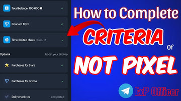 How to complete Not Pixel criteria | Eligible Airdrop of Not Pixel |