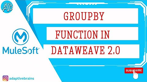 groupBy function in Dataweave