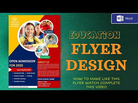 #msword #flyer Design a printable flyer in Microsoft word/ ms word tutorial 2020