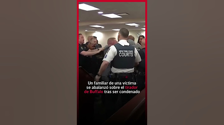 Se ABALANZÓ sobre el TIRADOR de BUFFALO luego de que sea CONDENADO a cadena PERPETUA