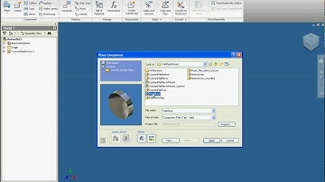 Adding parts to an Autodesk Inventor assembelly using a magic angle spinning DNP probe as an example