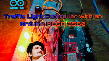 Simple One Way Traffic Light using #Arduino mega 2560