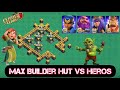 Max Builder Hut vs Max Heros. #clashofclans  Clashood