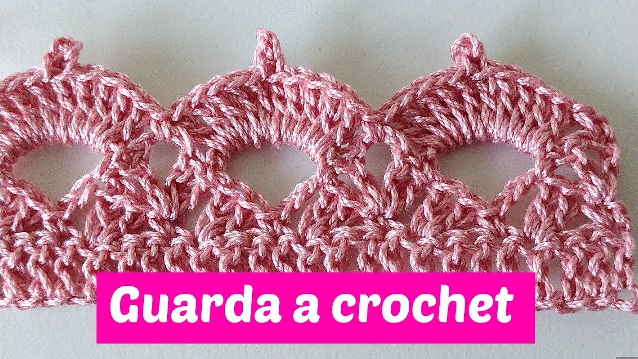 Guarda a crochet para cortinas o manteles - YouTube