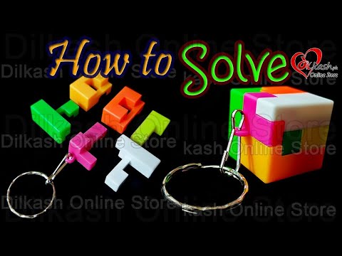 Keychain puzzle - Keychain puzzle cube - Solution to keychain puzzle cube