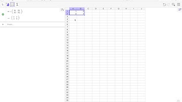 Matrices in geogebra