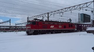 2020.02.11 貨物列車（2093列車）秋田駅発車