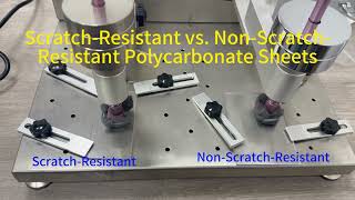 Anti‑Scratch Coating Polycarbonate Sheet｜Performance Comparison Test