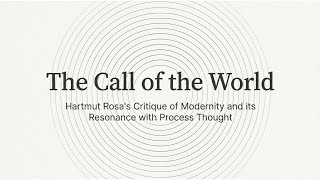 The Call of the World: Hartmut Rosa Meets Process Thought