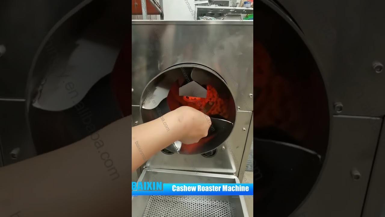 Cashew roaster machine nut roaster machine