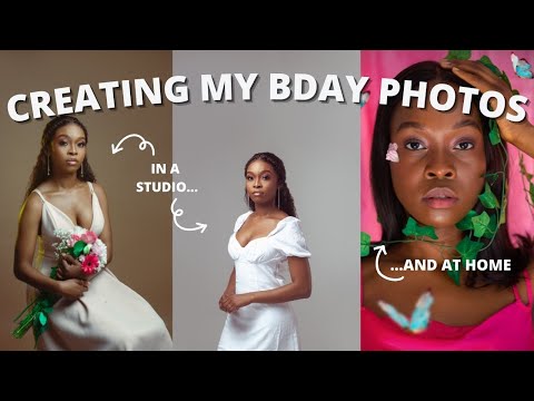23rd bday photoshoot vlog + how i create professional photos at home