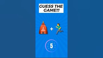 GUESS THE GAME! 🕌 + 🏃 = ? (Temple Run Emoji Puzzle)#viral #ytshorts #shorts #trending #quiz