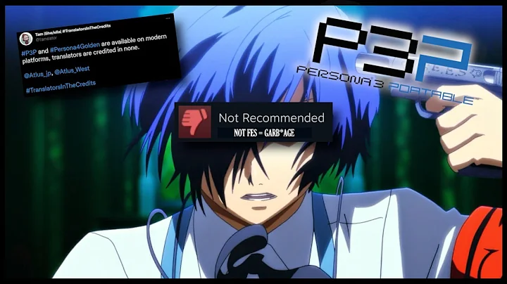 Persona Fans Are DISAPPOINTED About Persona 3 Portable REMASTERED + Translation Team UNCREDITED?!?