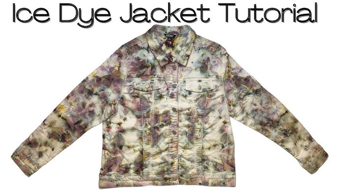 tie dye denim jacket – mode