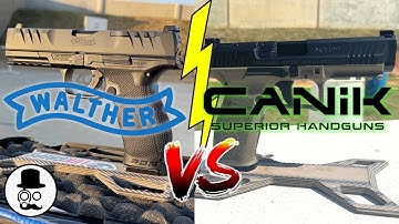 Walther PDP vs Canik Mete SFT - The shooter wins.