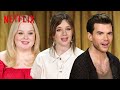 The cast of bridgerton plays a guessing game  netflix