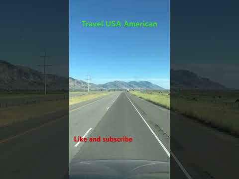 Driving Through Honeyville,Utah American city