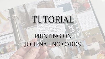 How to Print Directly on Journaling Cards | Scrapbooking Tutorial with Canva & Photoshop