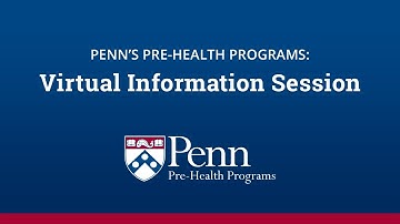 Penn’s Pre-Health Post-Baccalaureate Programs- Virtual Information Session, September 2022