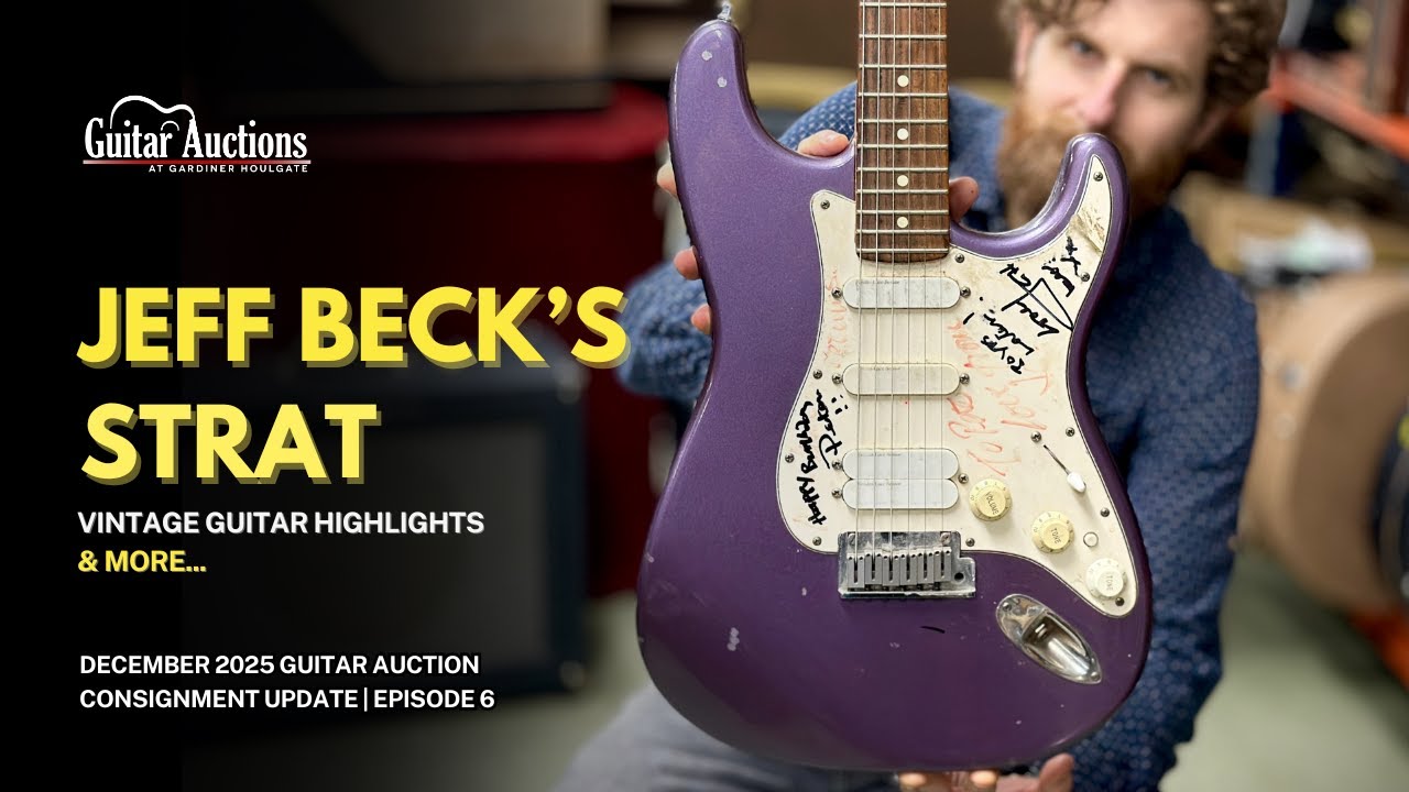 Jeff Beck’s Strat, Mark Knopfler’s Amp & Vintage Highlights | Dec 2025 Guitar Auction Update | Ep. 6