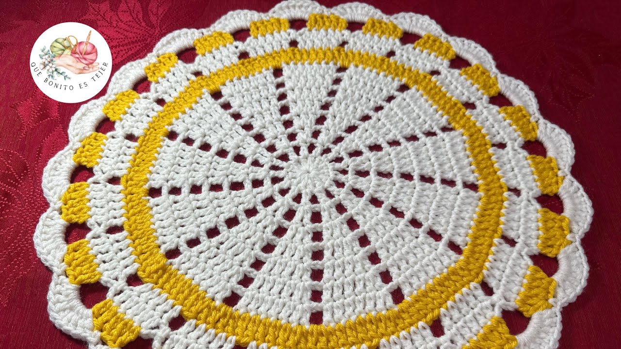 Вязание крючком салфетки шаг за шагом 🧶