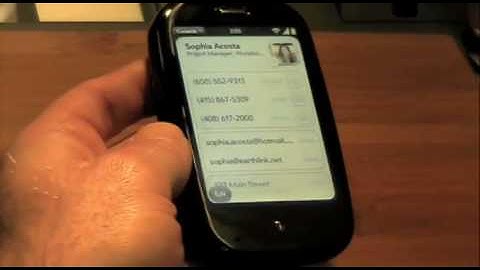 Palm Pre Live Demo: Synergy Calendar and Contacts Sync