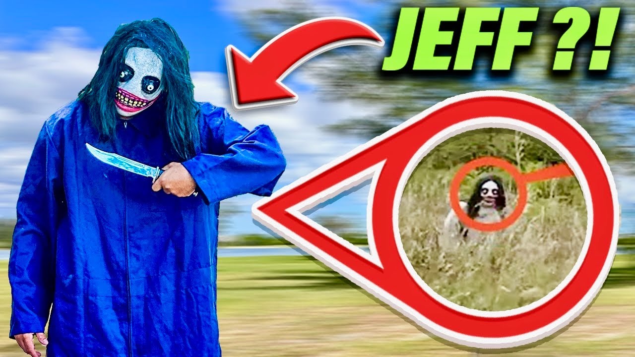 We SAW JEFF The KILLER in the WOODS!!! 