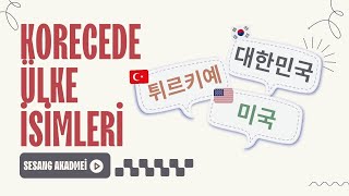 🇰🇷 KORECEDE ÜLKE İSİMLERİ | COUNTRIES IN KOREAN | ÜCRETSİZ KORECE DERSLERİ