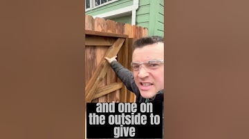 How to build a super strong fence gate with cedar and PT wood.