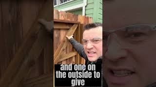 How to build a super strong fence gate with cedar and PT wood.