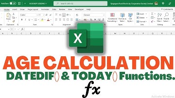 How to Calculate AGE in EXCEL [THE EASY METHOD] using DATEDIF & TODAY Functions.