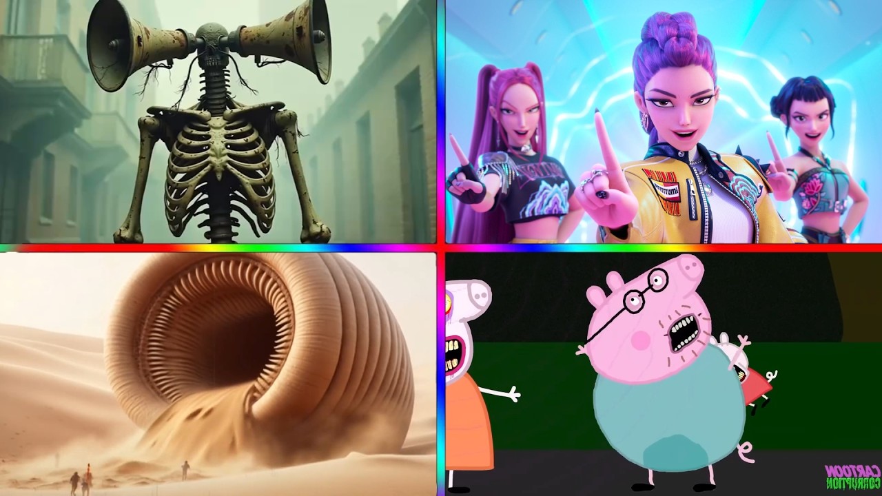 PEPPA PIG.EXE 🆚 Siren Head 🆚 SONIC.EXE 🆚Kpop demon hunter   🎶 Tiles Hop EDM Rush