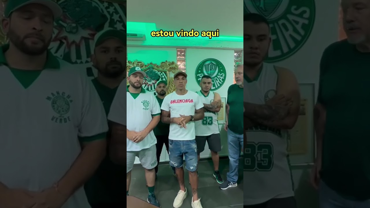 Breno Lopes se reúne com organizada do Palmeiras e pede desculpas 🎥 @manchaverdetorcida