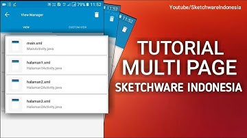 Sketchware Tutorial Indonesia | Membuat Multipage dan Button Link dalam aplikasi android