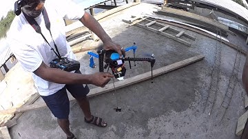 Spectacular 3DR Iris + crash. Safety button ineffective for emergency shot down