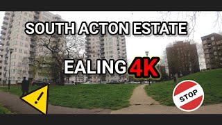 Walking The South Acton Estate In Ealing W3W4 London Hoods In 4K