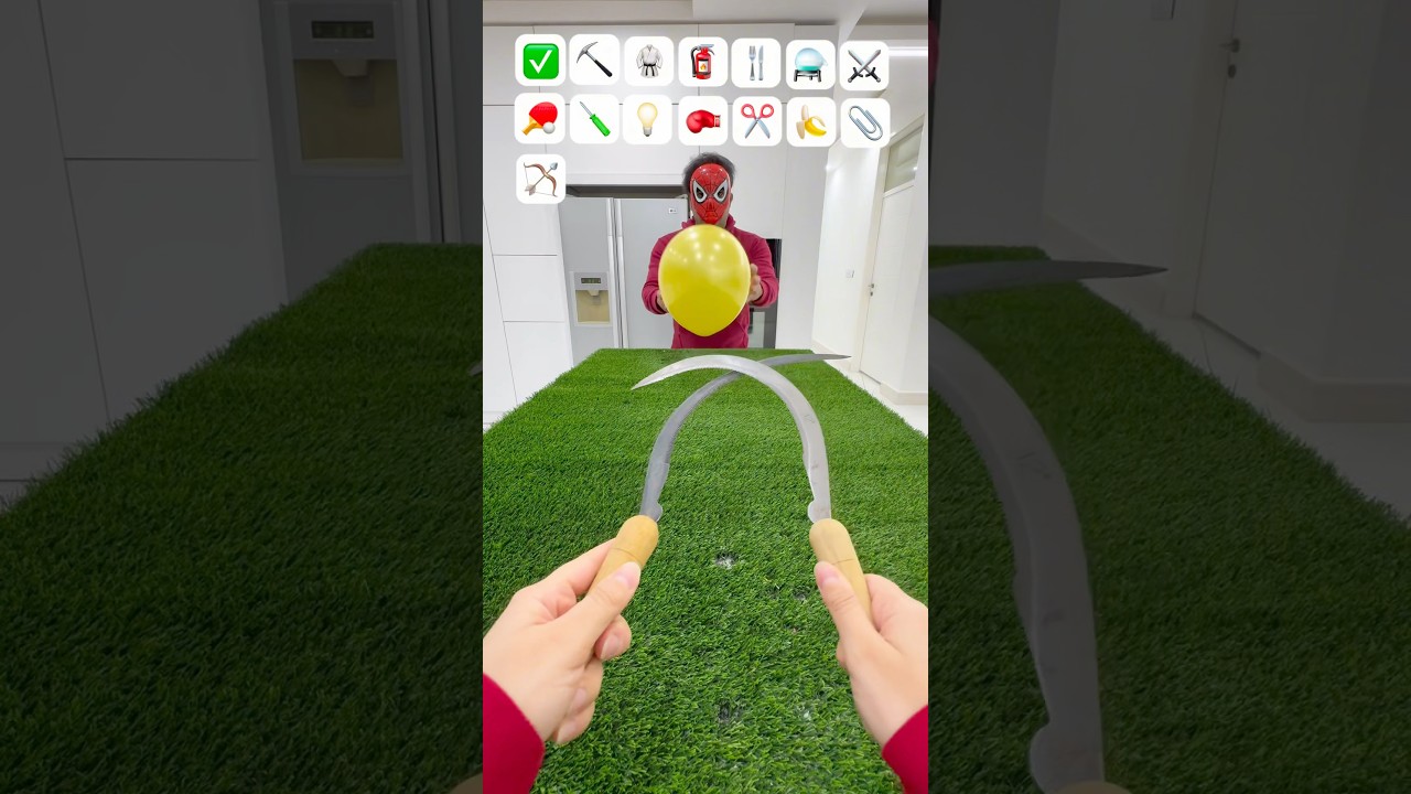 Epic Asmr Catching Balloons Spider Man Challenge MiX All Burst?😨