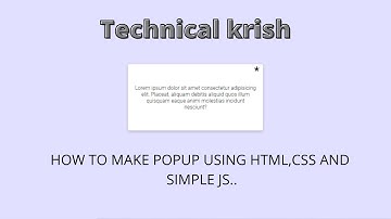 How To Create Simple Popup Box Modal using HTML CSS & JavaScript....